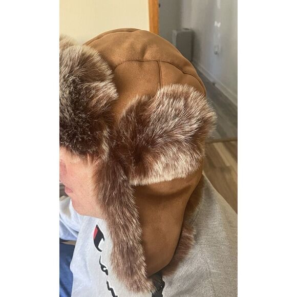 Adult Faux Fur Hat Thick Warm Ear Protection Polyester Unisex  One Size - Picture 4 of 8